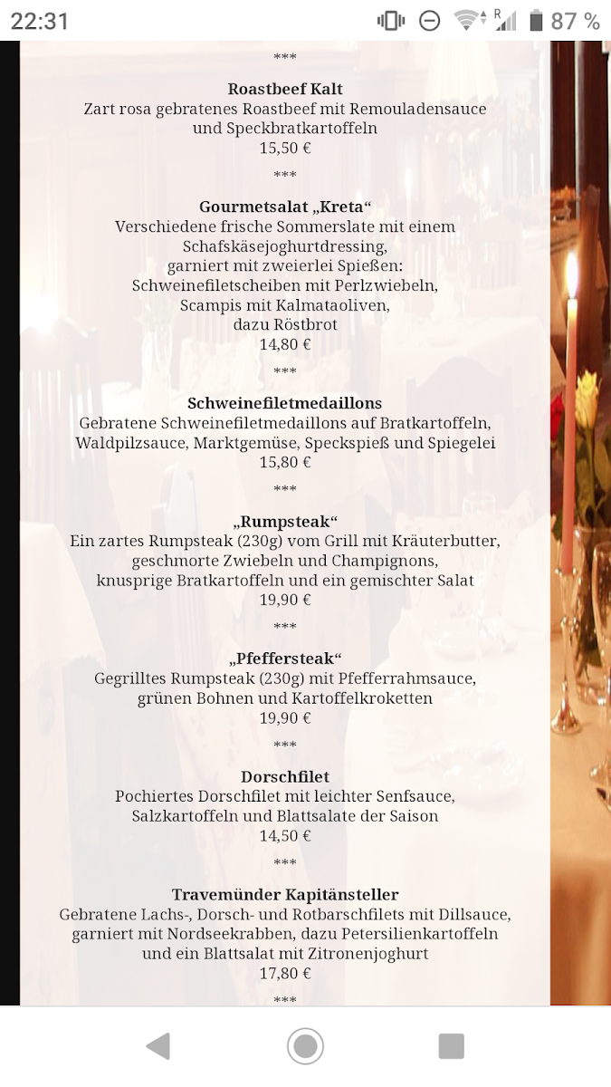 Speisekarte photo 1