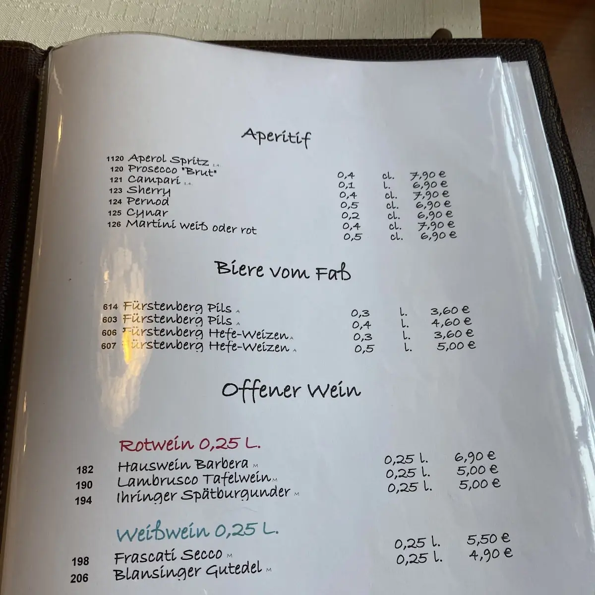 Speisekarte photo 1