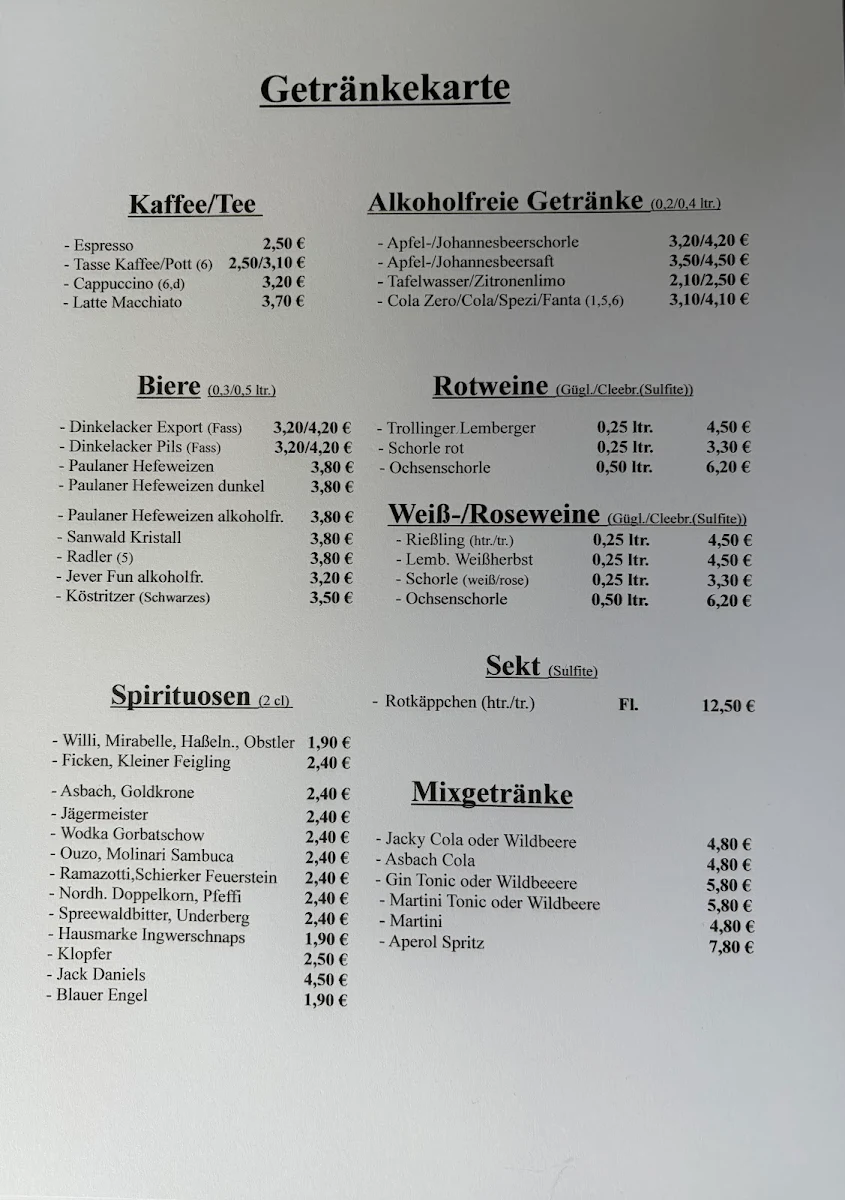 Speisekarte photo 2