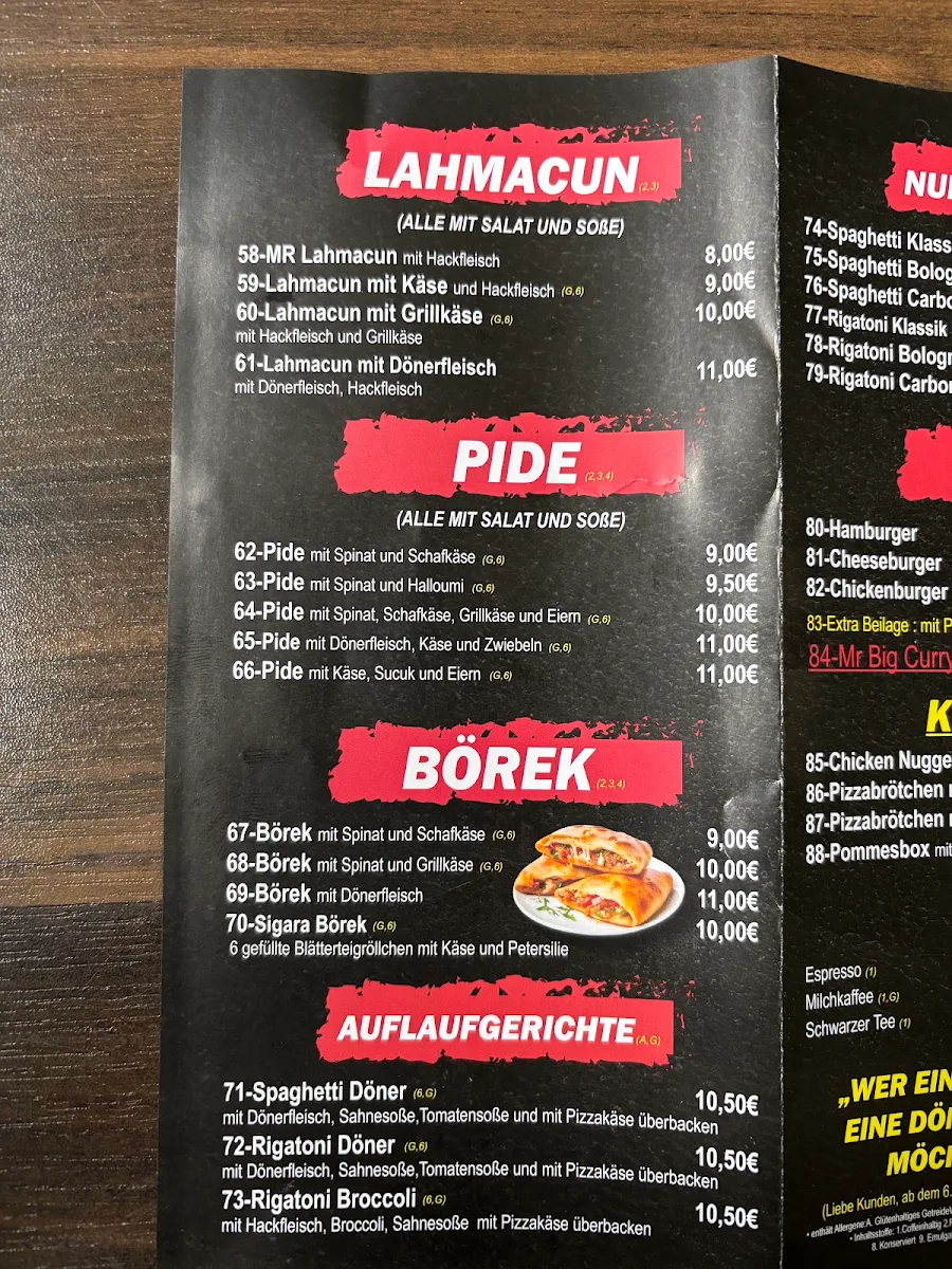 Speisekarte photo 1