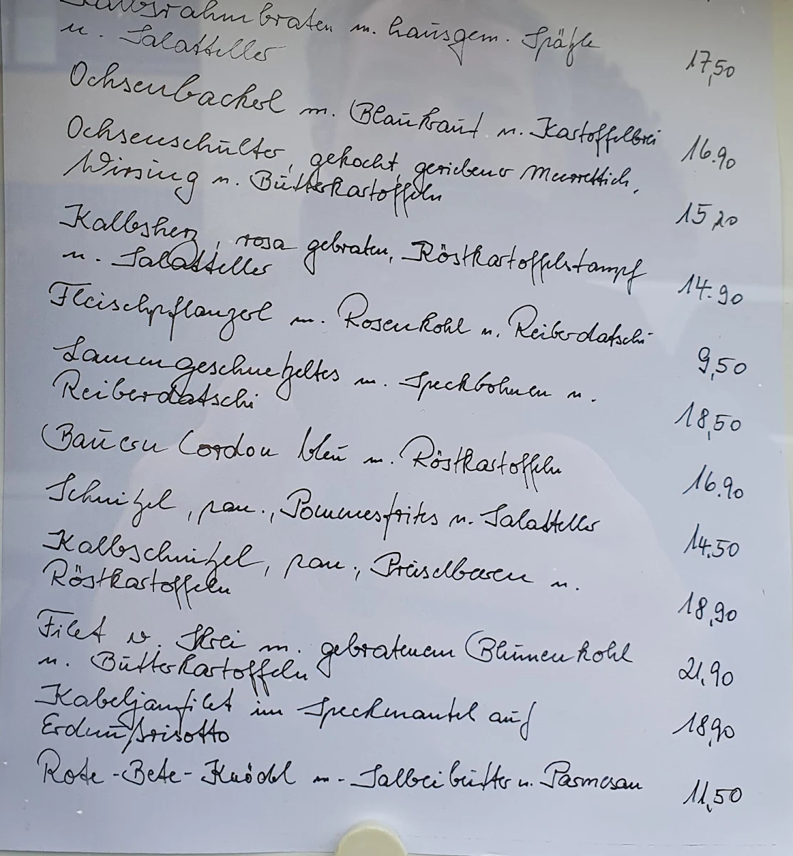 Speisekarte photo 2