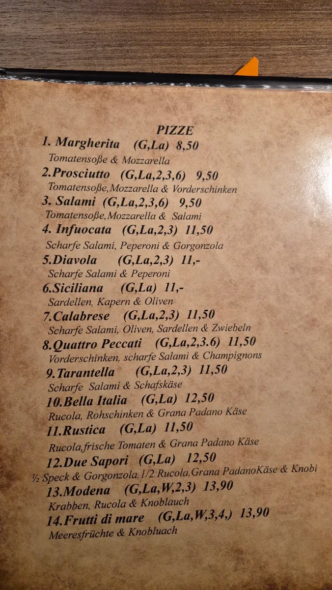 Speisekarte photo 2