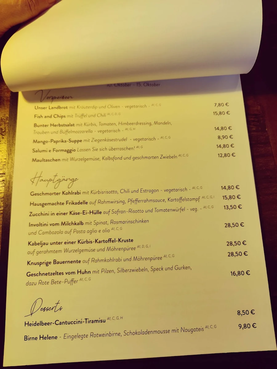 Speisekarte photo 2