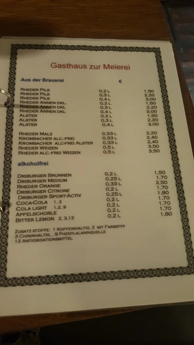 Speisekarte photo 1