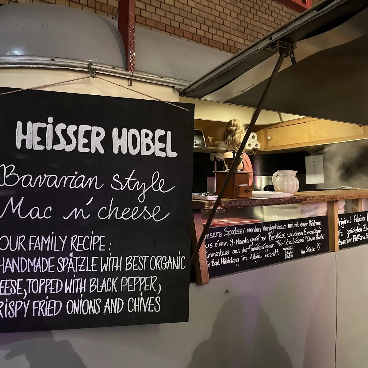 Speisekarte, Heisser Hobel