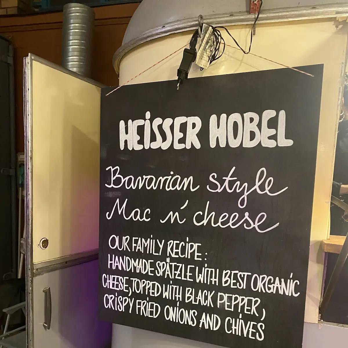 Speisekarte, Heisser Hobel