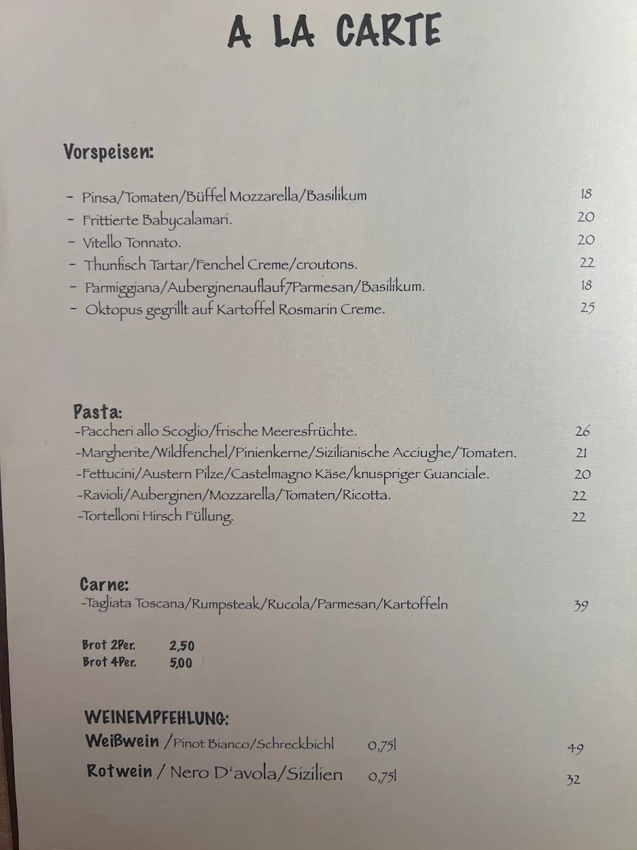 Speisekarte photo 1
