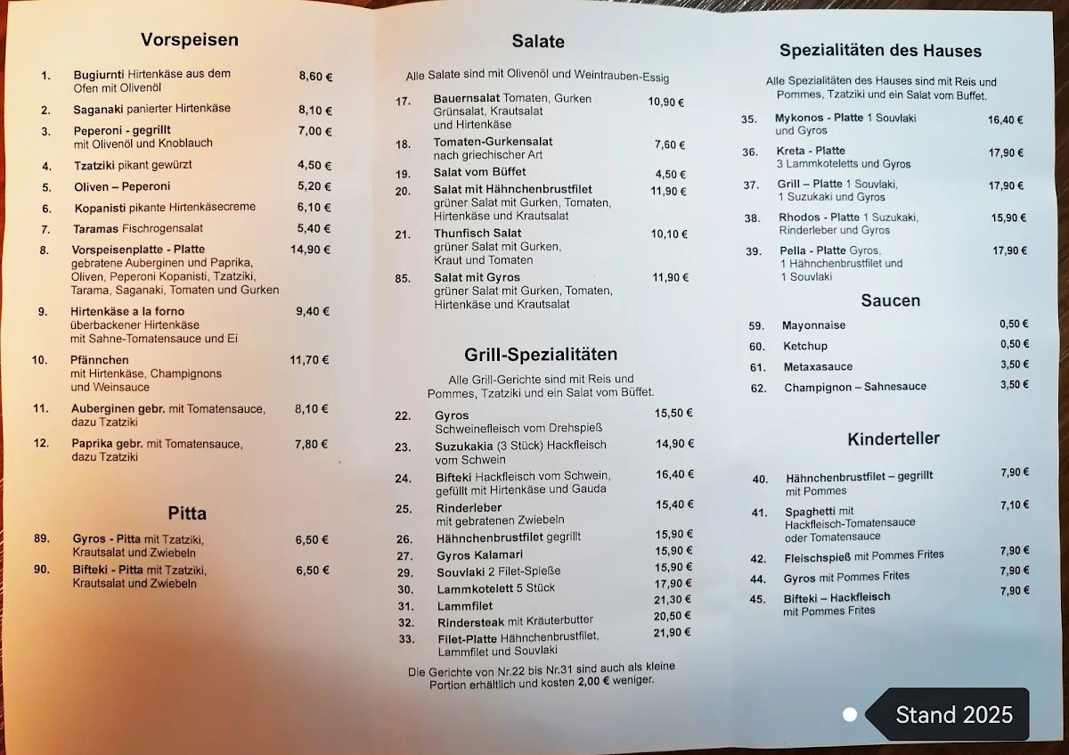 Speisekarte photo 2