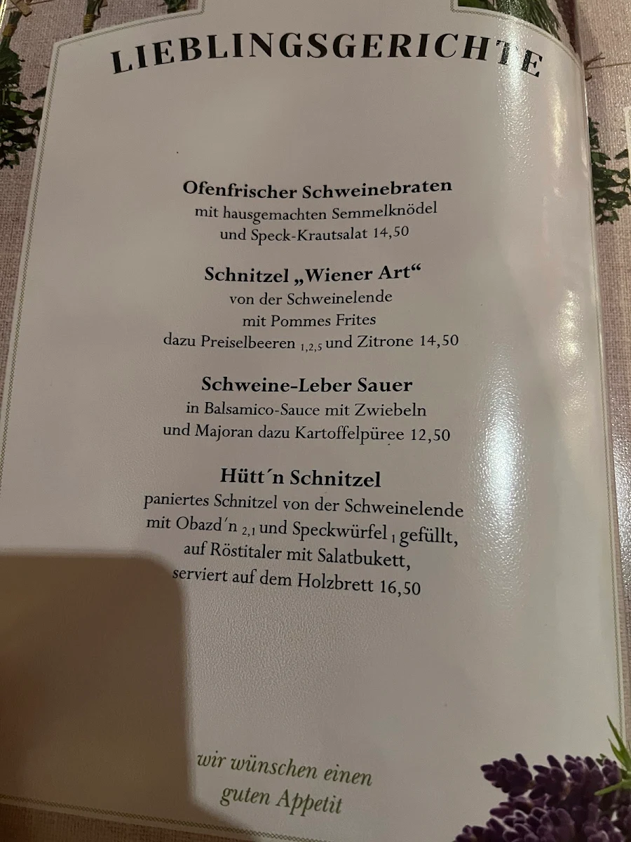 Speisekarte photo 2