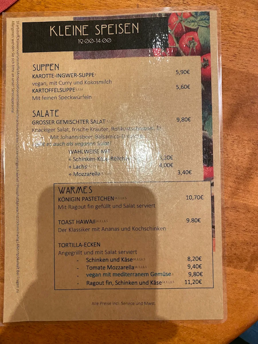 Speisekarte photo 1