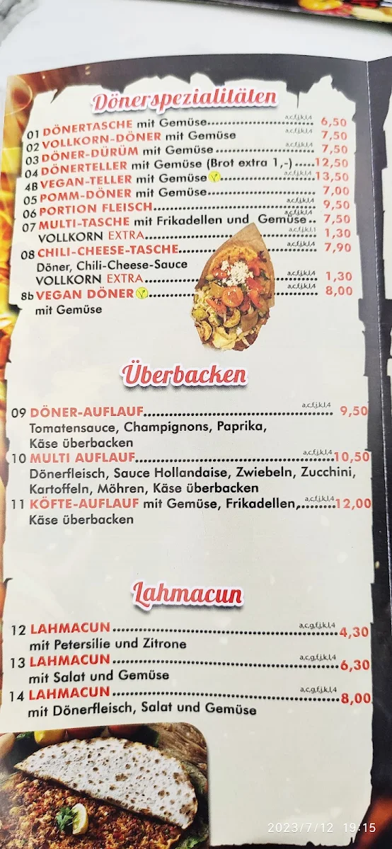 Speisekarte photo 2