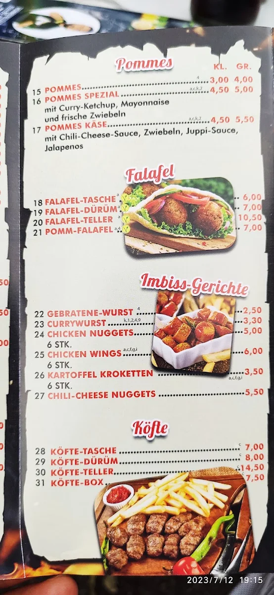 Speisekarte photo 3