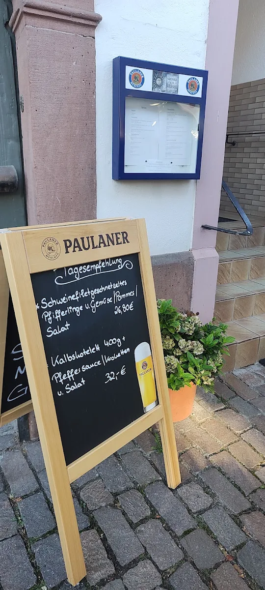 Speisekarte, Gasthaus zur Sonne