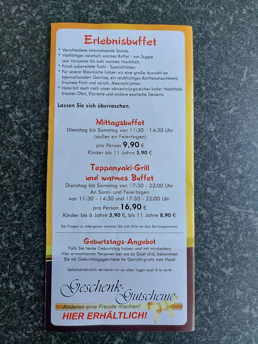 Speisekarte photo 1