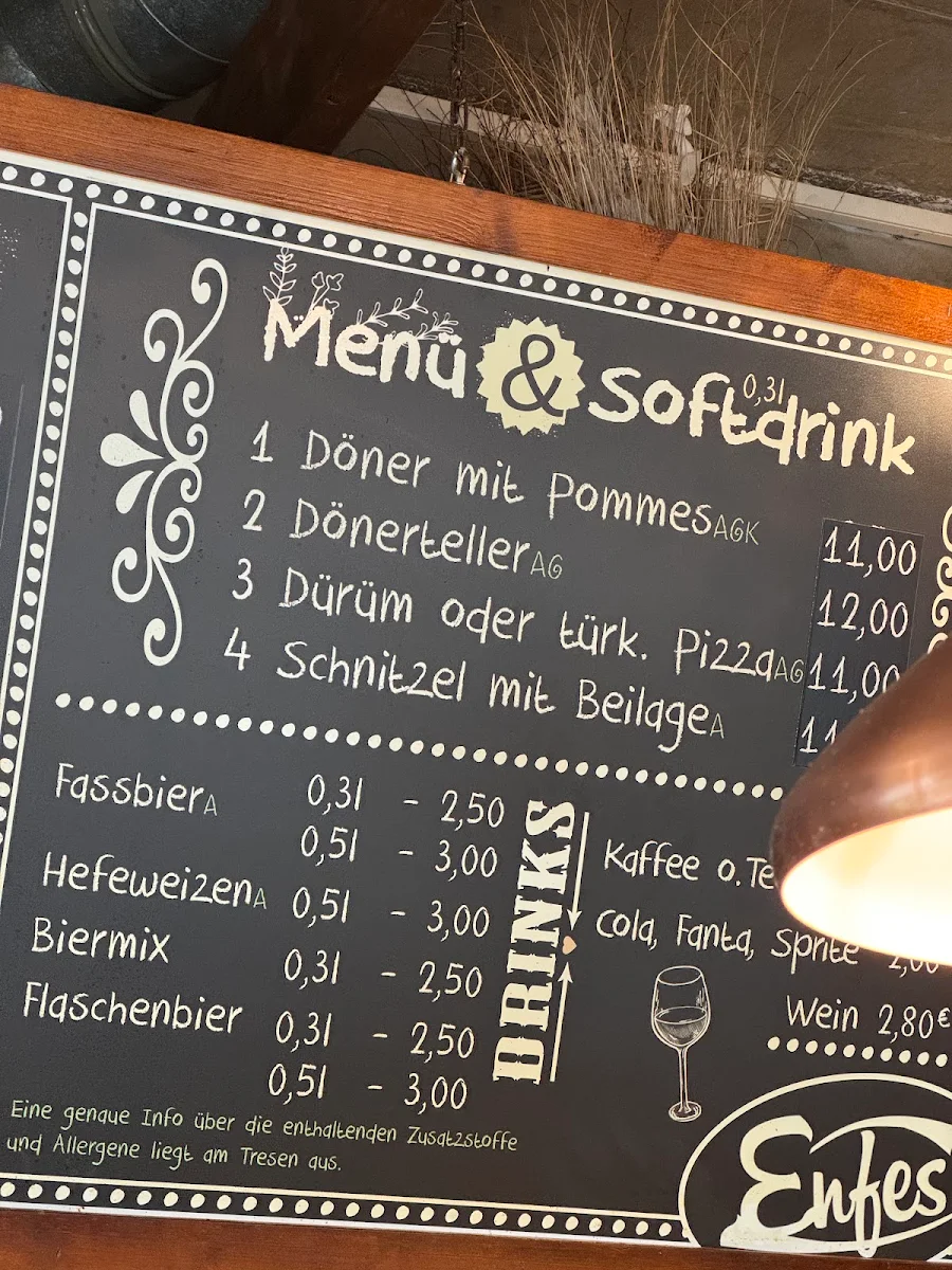 Speisekarte, Enfes - Döner Kebap am Bauhaus