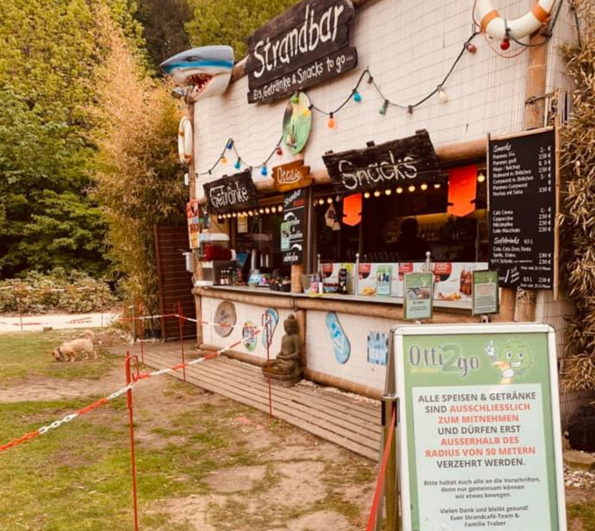 Speisekarte, Bocholter Strandcafe