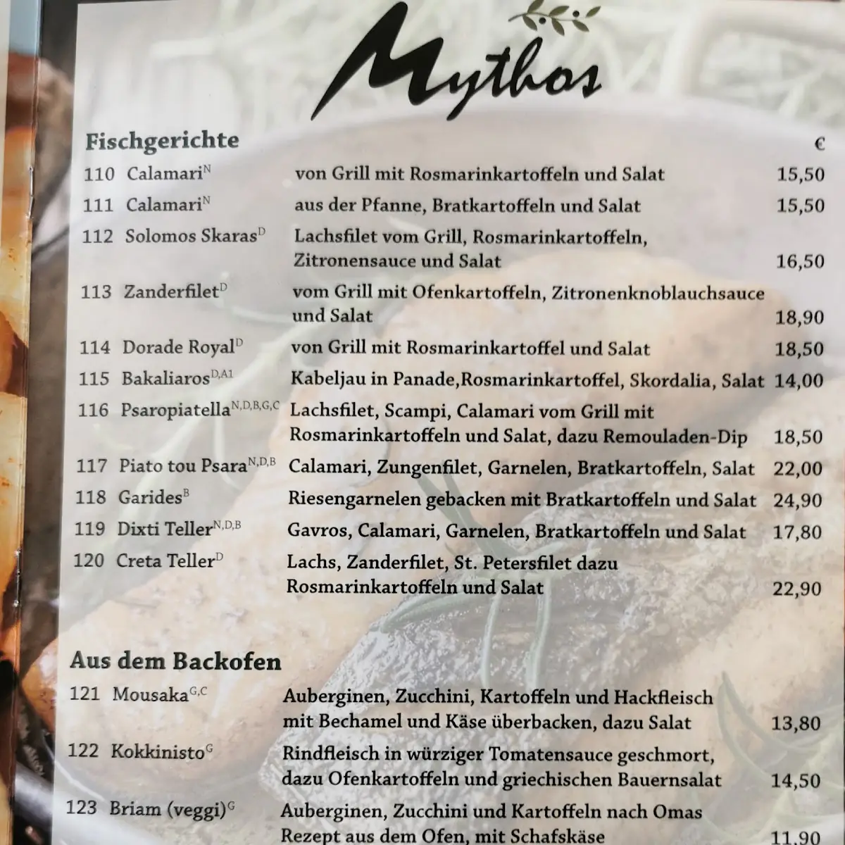 Speisekarte photo 4
