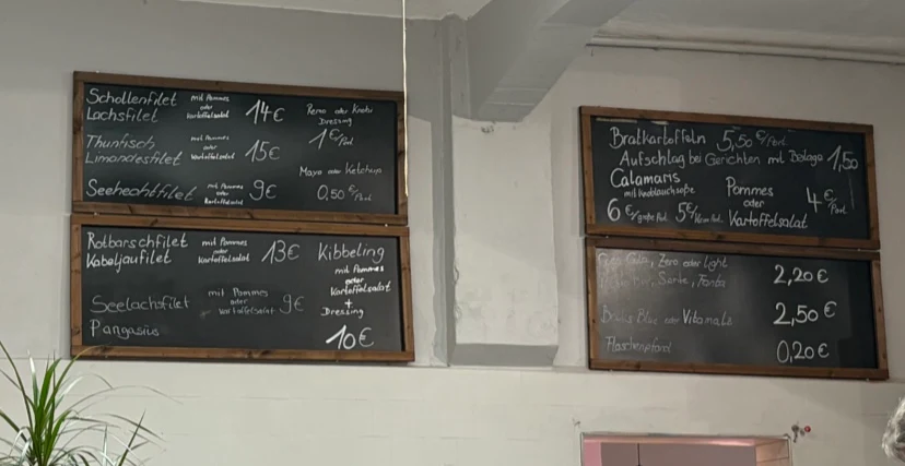 Speisekarte, Fisch 2000