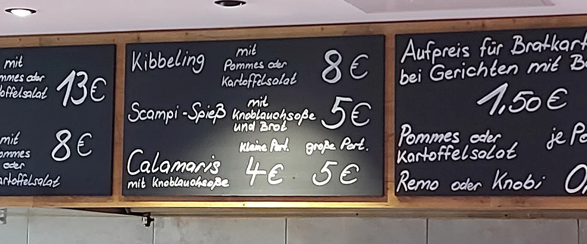 Speisekarte, Fisch 2000