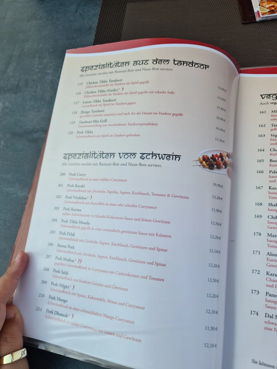 Speisekarte, Punjabi Dhaba