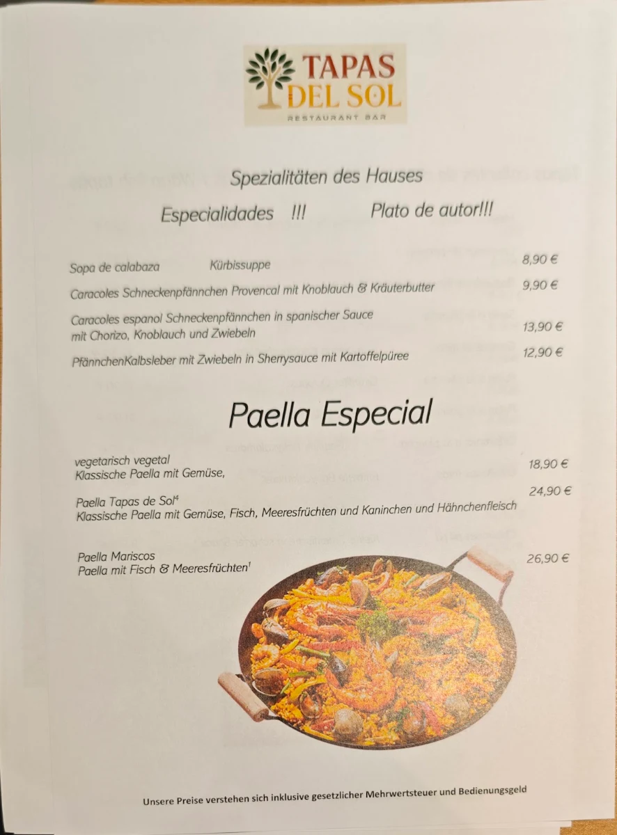 Speisekarte photo 1