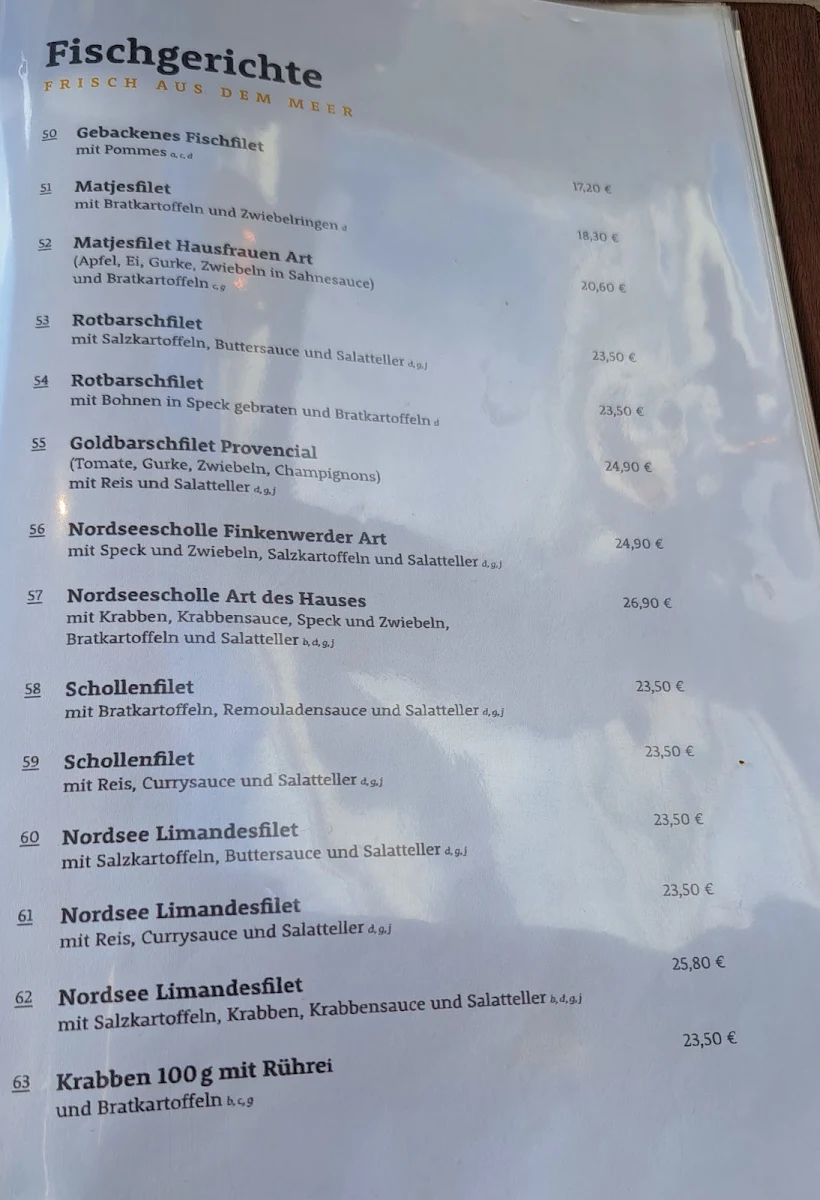 Speisekarte photo 2