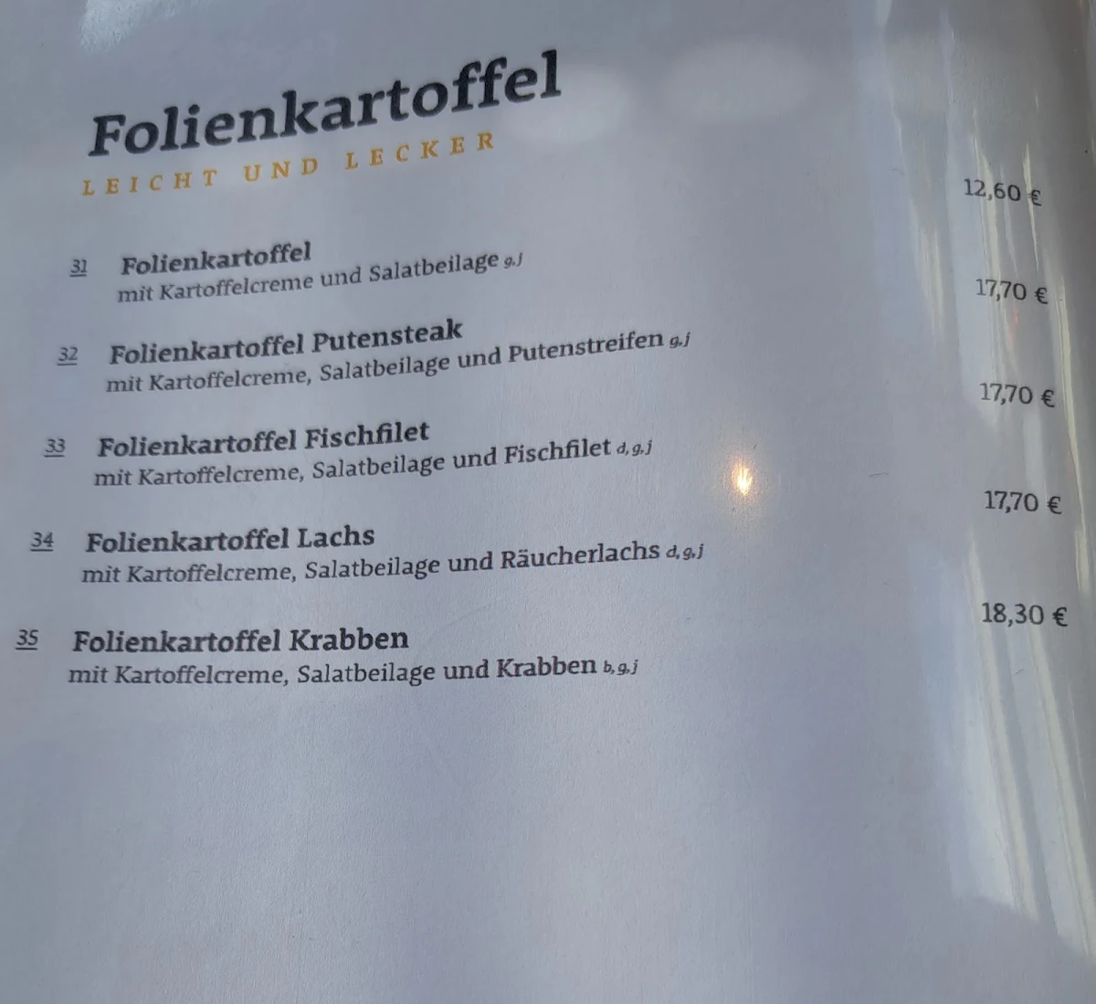 Speisekarte photo 6