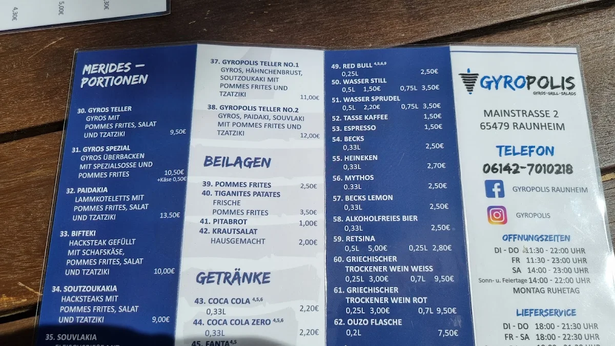 Speisekarte photo 1