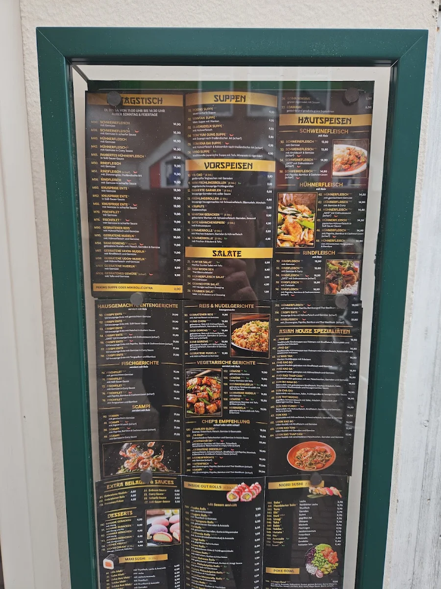 Speisekarte, Asian House