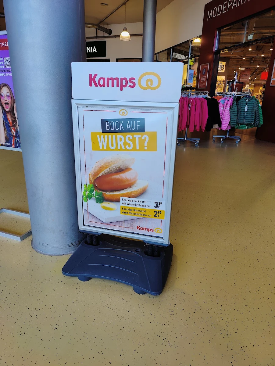 Speisekarte, Kamps Bäckerei