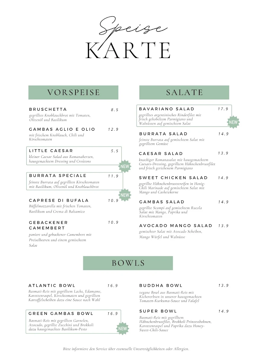 Speisekarte photo 1