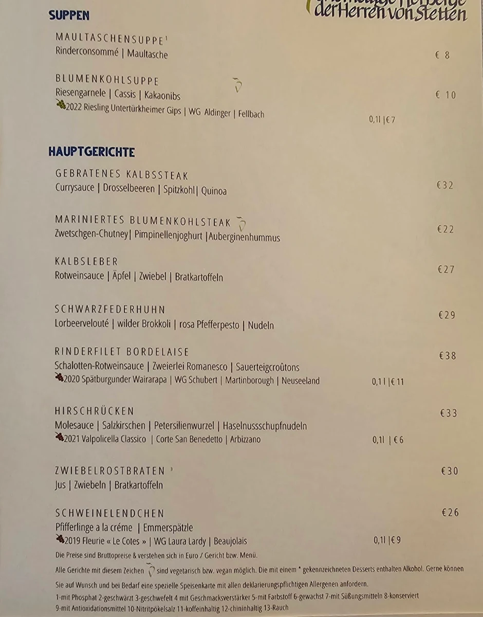 Speisekarte photo 3