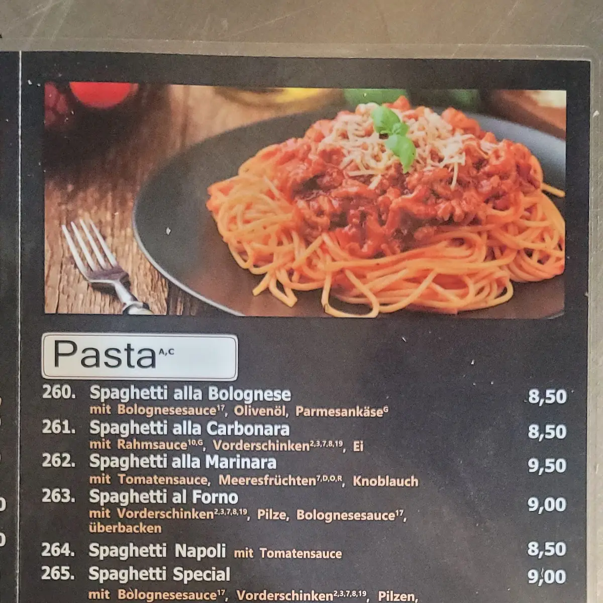 Speisekarte photo 3