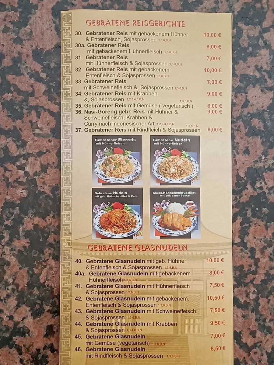 Speisekarte, Asia Wok & Sushi