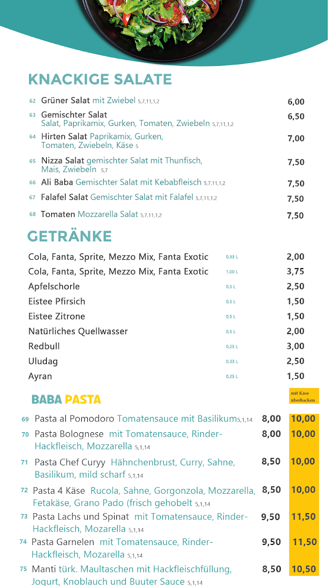 Speisekarte photo 6