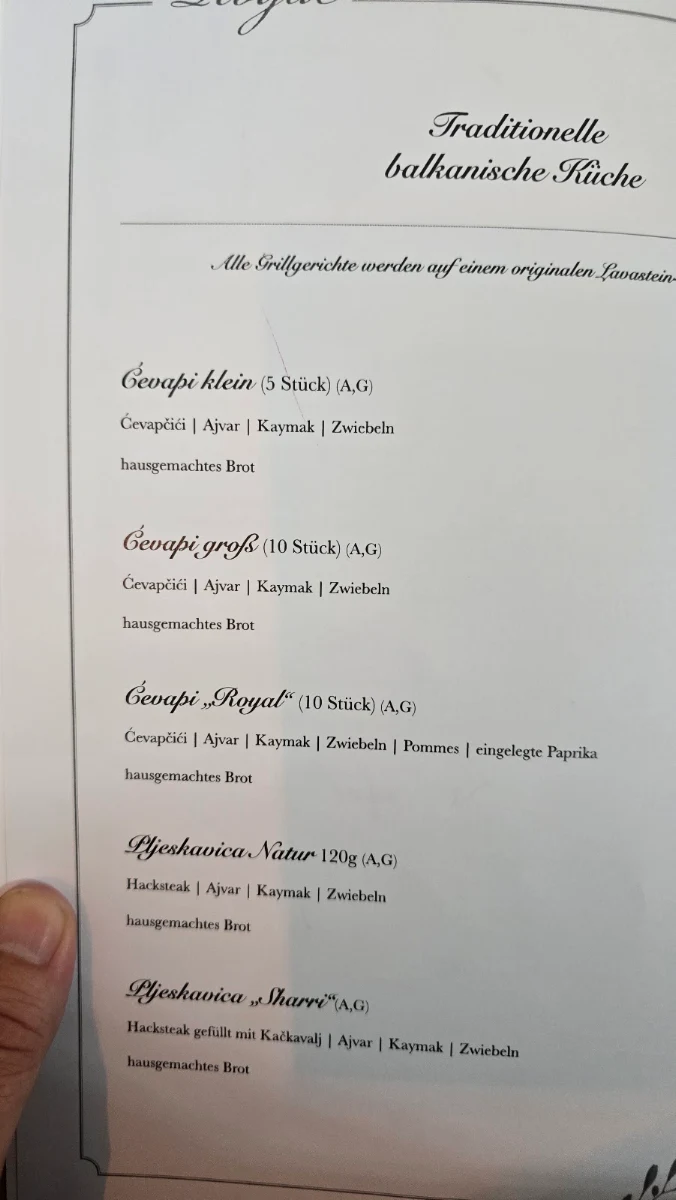 Speisekarte photo 1