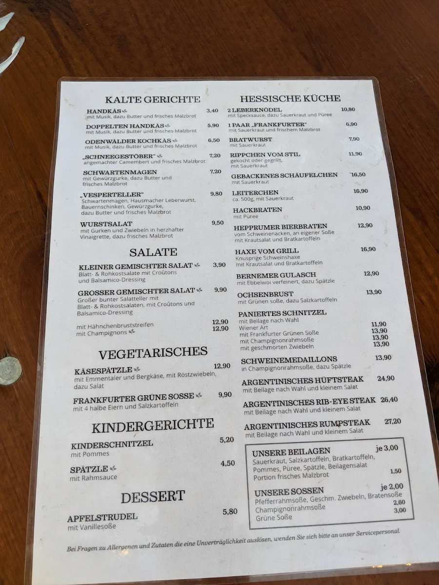 Speisekarte photo 5