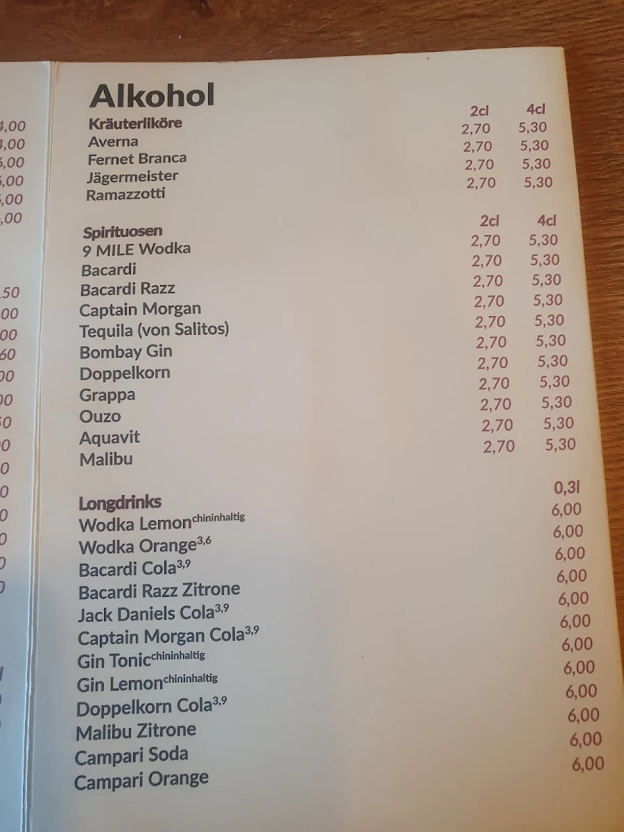 Speisekarte photo 3