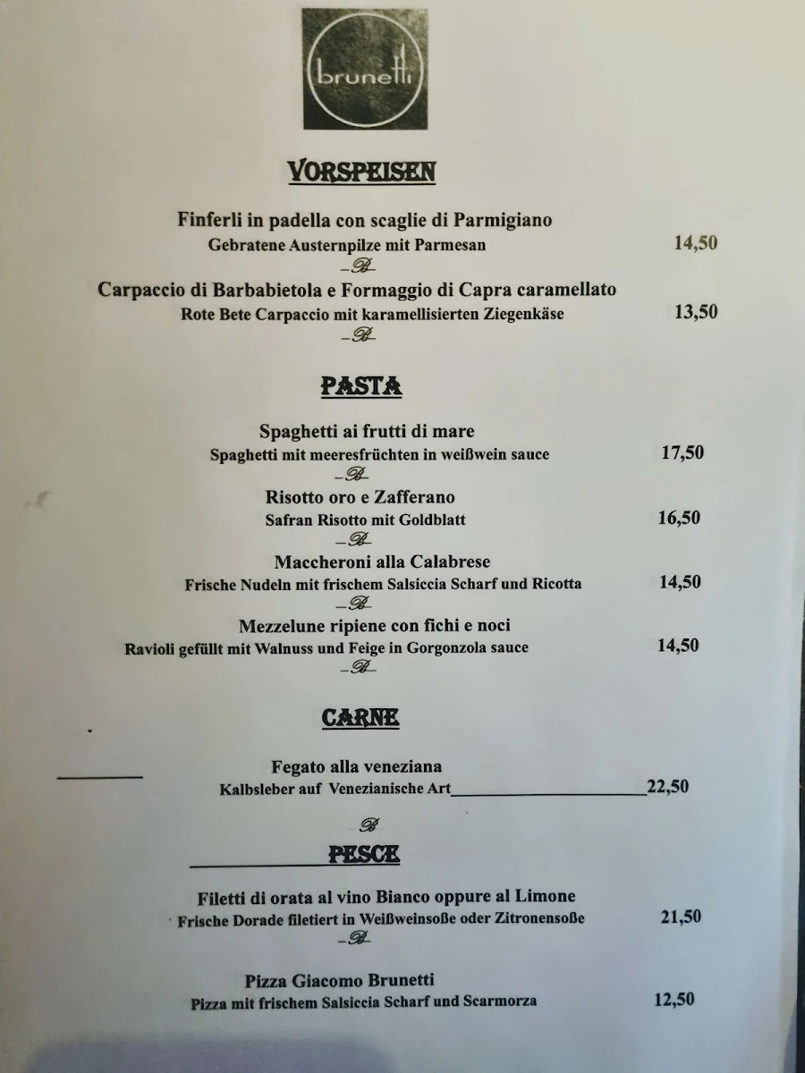 Speisekarte photo 1