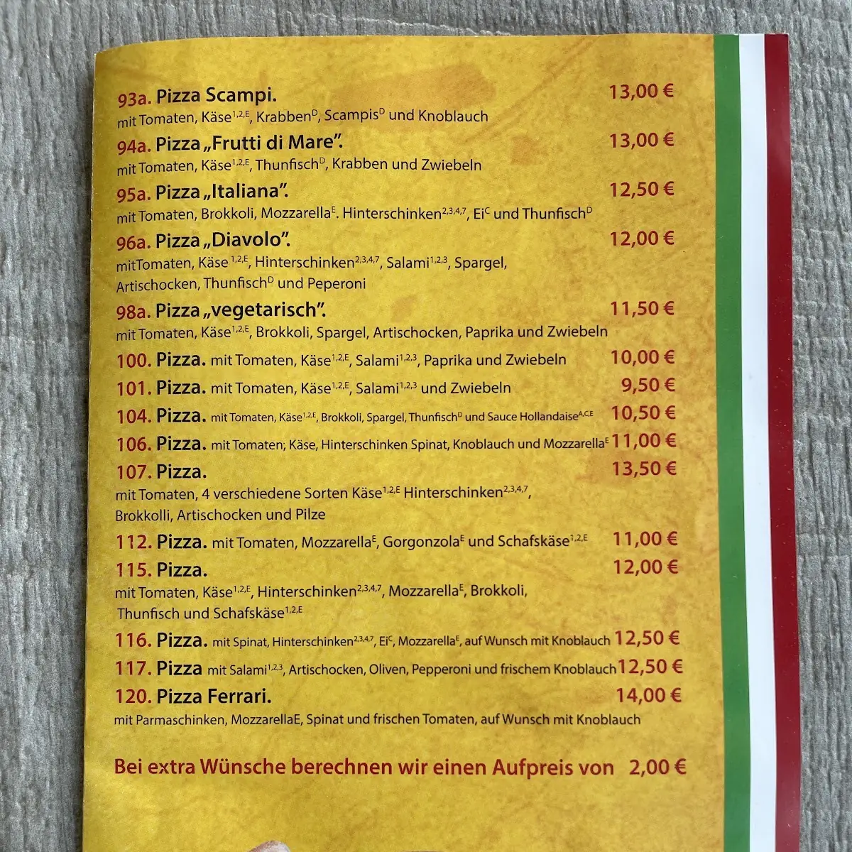 Speisekarte photo 3