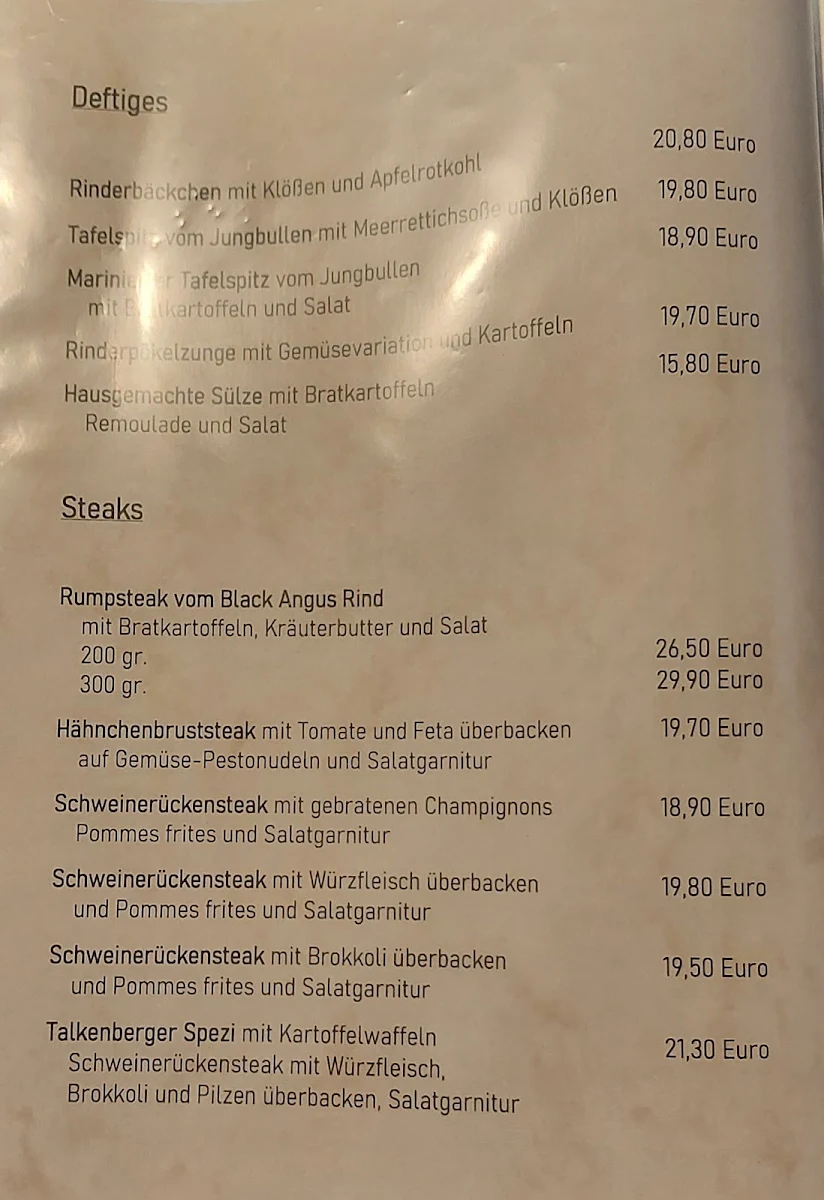 Speisekarte photo 2