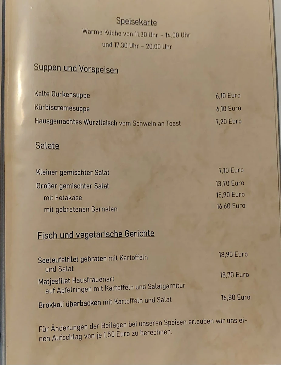 Speisekarte photo 4