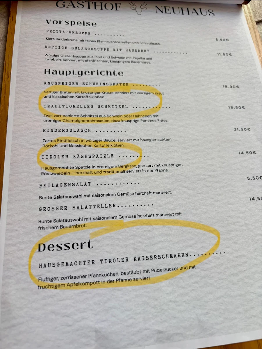 Speisekarte photo 5
