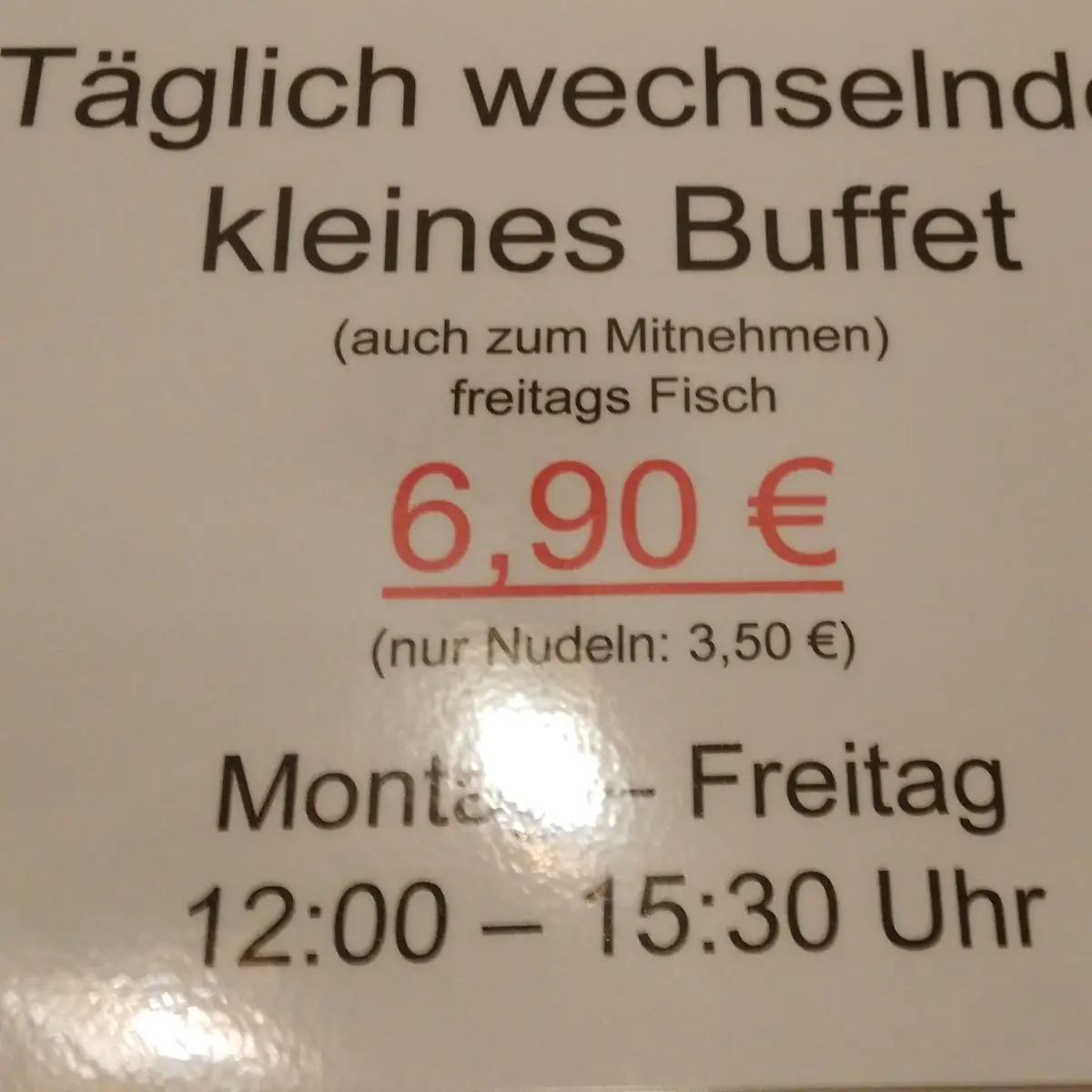 Speisekarte, Ruanthai Thai Imbiss