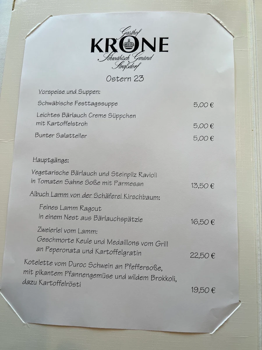 Speisekarte photo 1