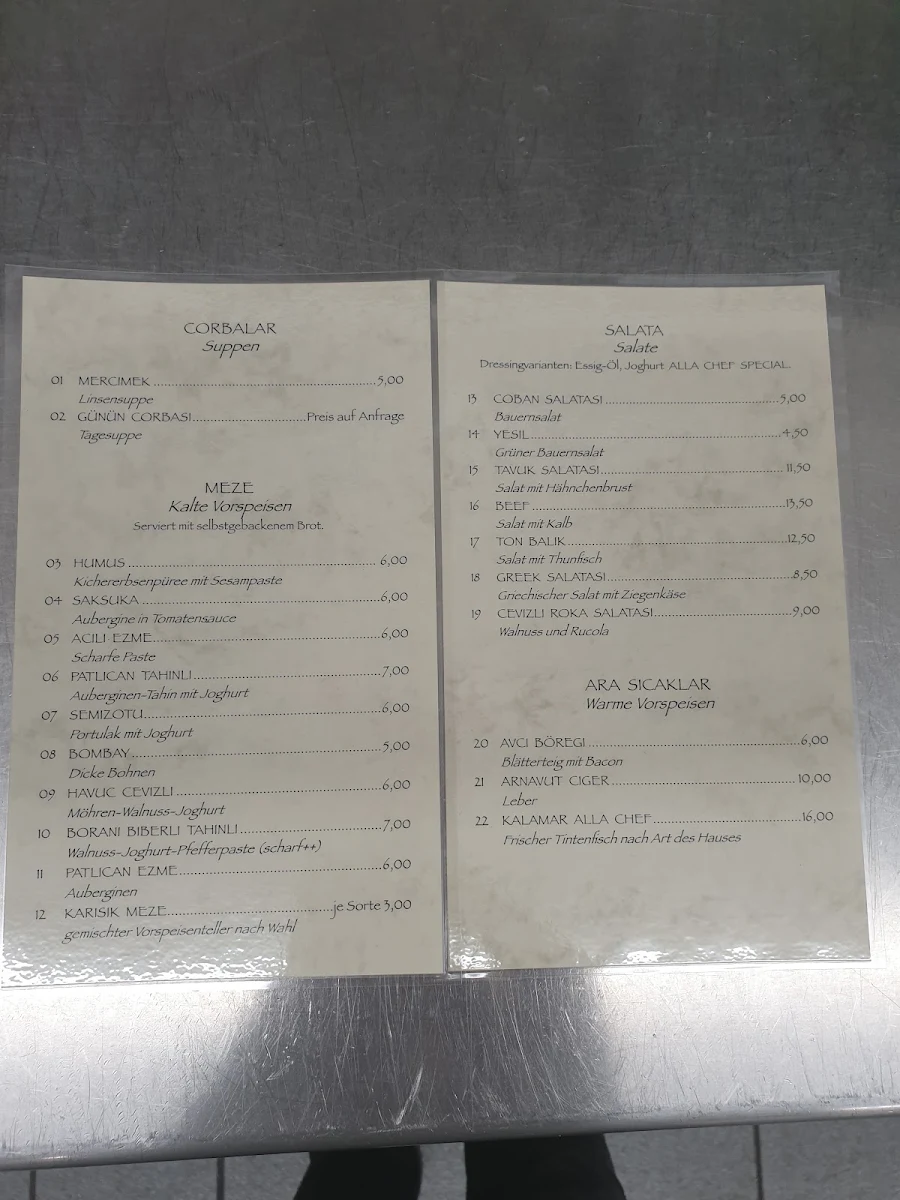 Speisekarte, Markthaus Rhein Grill & Pizzeria