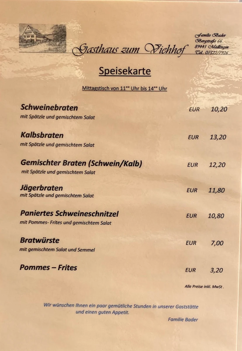 Speisekarte photo 2