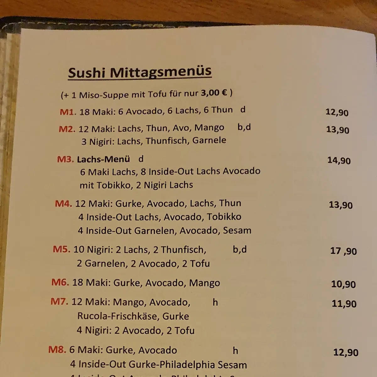 Speisekarte photo 1