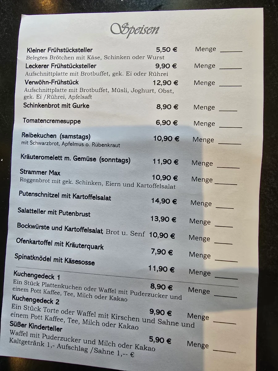 Speisekarte photo 1