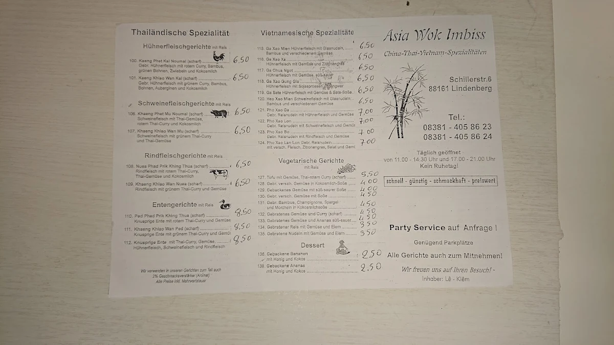 Speisekarte photo 5